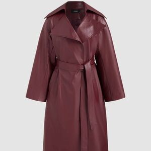 Cider Burgundy Trench Coat